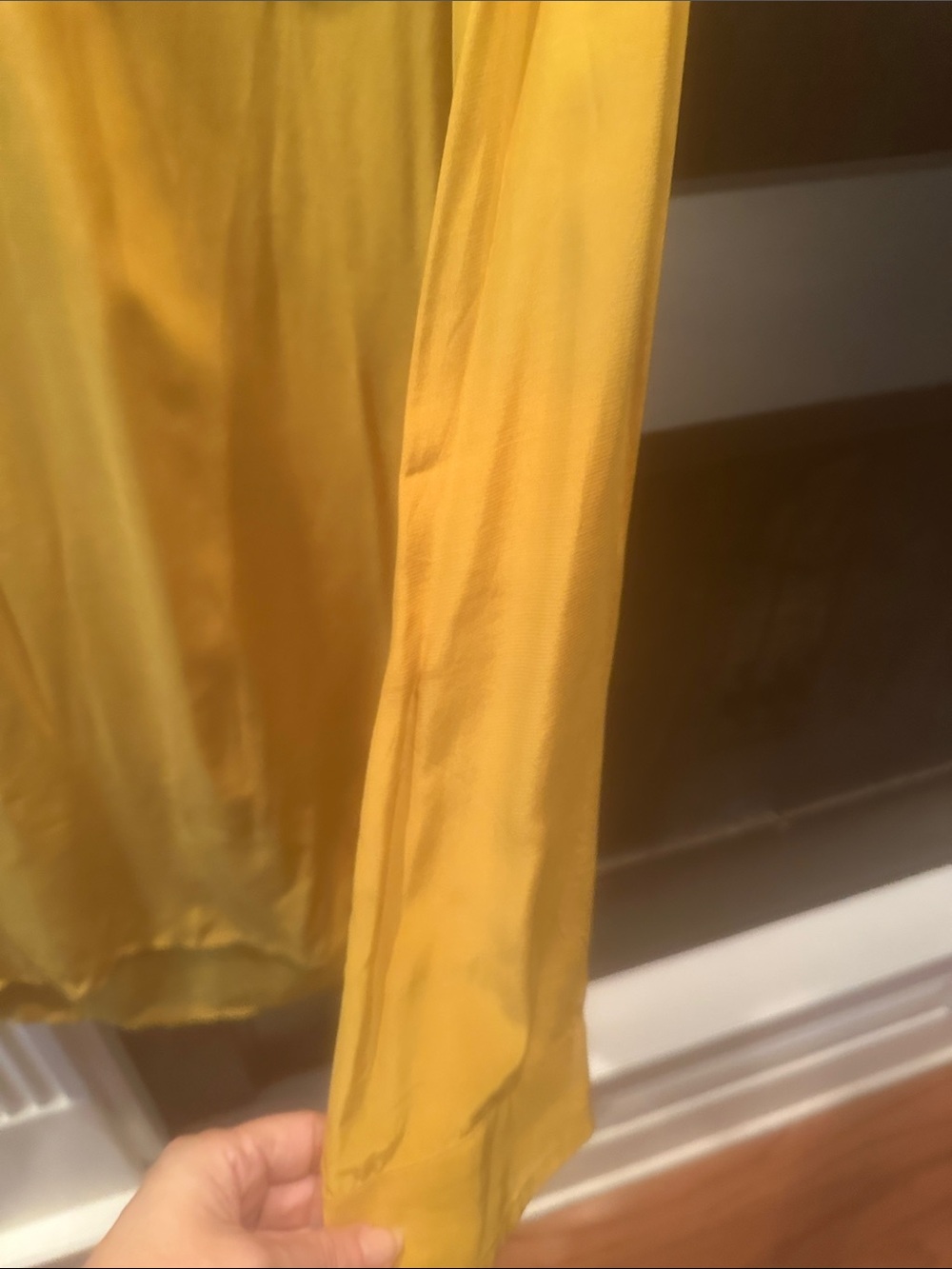 Goodthreads Mustard Yellow Button-Pullover dress - Picture 5 of 7